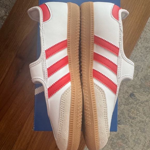 adidas Samba Kids Sneakers White and Pink - Picture 3 of 5